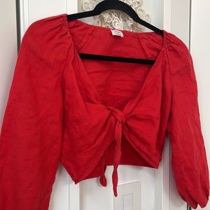 Wilfred Wrap  Crop Top